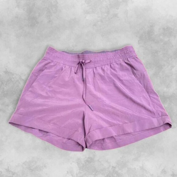 lululemon athletica Pants - Lululemon Gartered Shorts Back Pocket  Adjustable Drawstring 3" Inseam Purple W